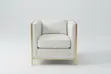 Golden Haven Curved Accent Chair - 1