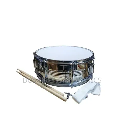 Portable Snare Drum Full Set with Drumsticks, Strap, Key - 1