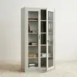 2-Door Transparent Glass Office Cabinet - 2