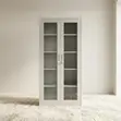 2-Door Transparent Glass Office Cabinet - 3