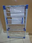 1.2m Plastic Clothes Drying Stand - Blue - 2