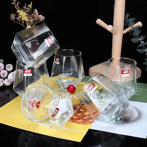 Hexagonal Whiskey Glass 260ml - 1