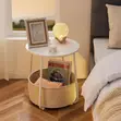 High Quality Nightstand with Washable Storage Compartment - 4