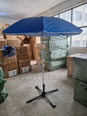 Large Garden Umbrella with Stand - Outdoor Sun Protection