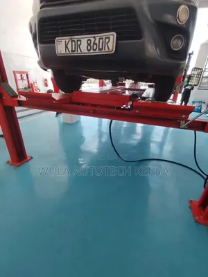 Heavy Duty 4-Post Car Lift Machine (4 Ton) with Slip Plates & Turntables