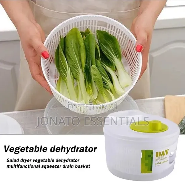 Manual Salad Spinner & Vegetable Dryer (3L) - 1