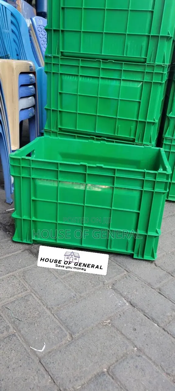 Brand New Strong & Durable Closed Plastic Crates - 1