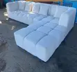 5 Seater Snow White Bubble Sofa - 1