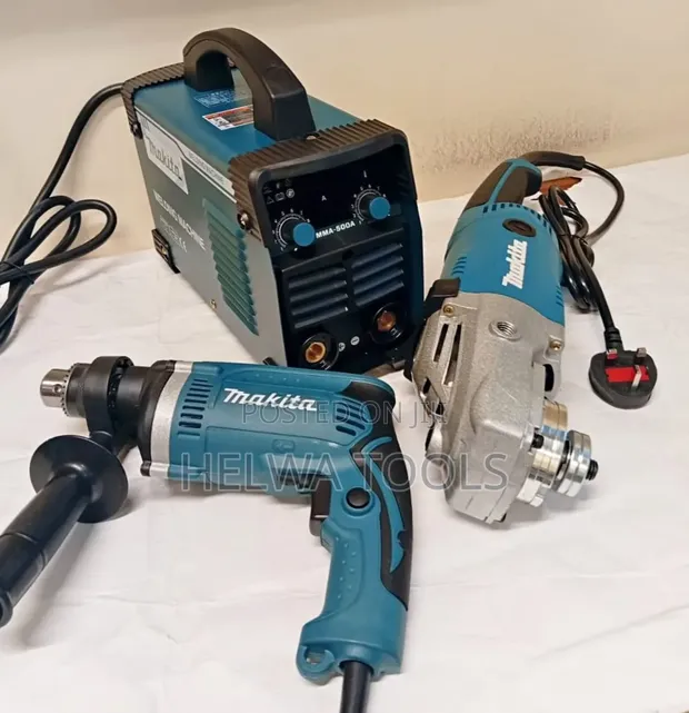 Makita Welding Set with Grinder and Drill - 1
