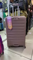 Rose Gold Large Size 28" Rubber Suitcase - 2