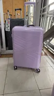 Lilac Purple Large Rubber Suitcase (72cm Height) - 2