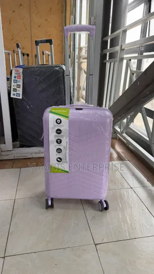 Lilac Rubber Suitcase - Small Size, Unbreakable