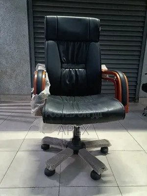Executive Director Chair - Wooden Padded Arms