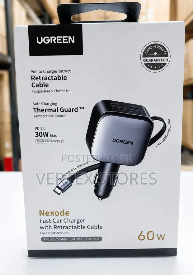 Ugreen E602 60W Car Charger - 1