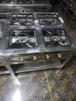 Commercial 4-Burner Square Stainless Steel Range - 5