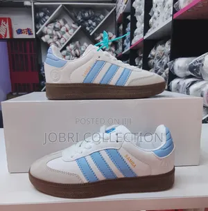 Adidas Samba Kids Sneakers "White Halo Blue"