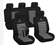 High Contrast Dualtone Sport Stylin Grey/Black Ribbed Centre Seat Cover - 1