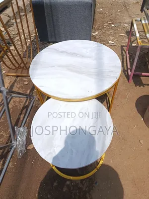 Nesting Coffee Table - Brand New Gold Metal & Wood