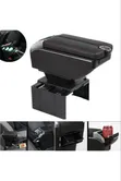 Double Layer Armrest Console with Dual Opening Lid for Mazda - 2