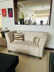 5 Seater Warm Beige Sofa Set - 1