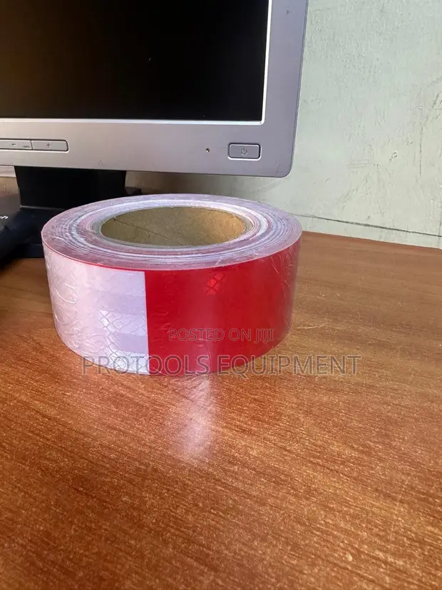 White & Red High Density Reflective Tape - 1