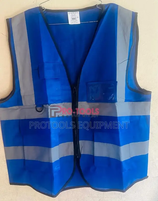 High-Visibility Blue Safety Jacket - 1