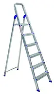 6-Step Aluminum Step Ladder - 1