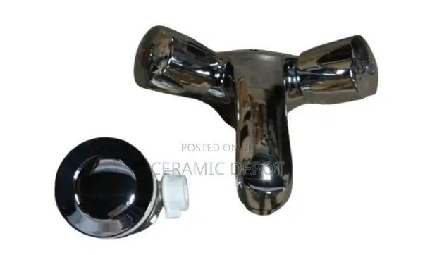 Euro Deluxe Basin Mixer with Push-Up Waste RV4006 - 1