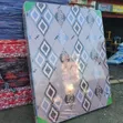 Brand New 5x6 Velvet Wingback Bed Frame - 3
