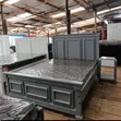 5x6 Wooden Panel Bed with Bedside Table - 2