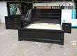 Black Wooden 5x6 Bed with Dresser & Nightstand - 2
