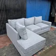 Brand New 5-Seater Grey Sectional Sofa - 2
