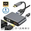 USB-C Hub 4-in-1 Adapter (HDMI, VGA, PD Fast Charge) - 1