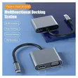 USB-C Hub 4-in-1 Adapter (HDMI, VGA, PD Fast Charge) - 3