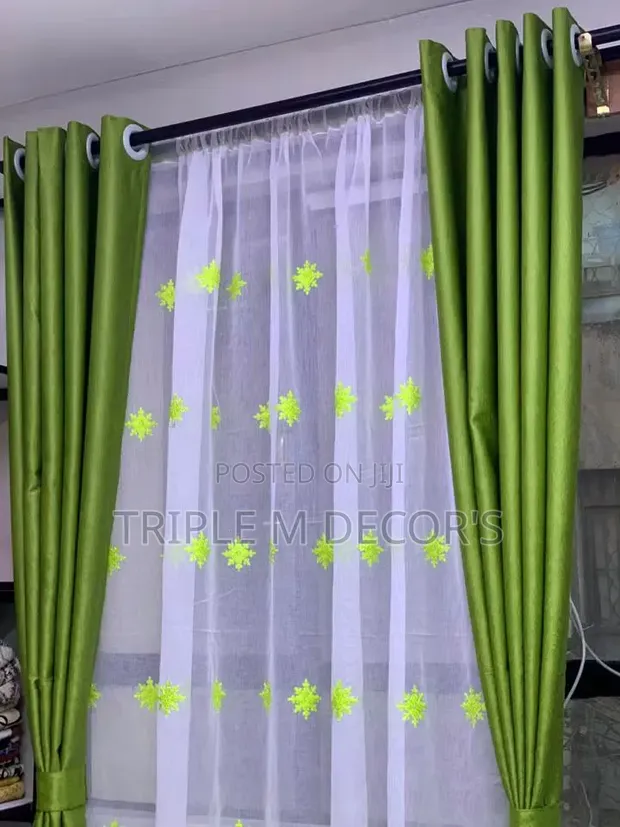 Curtains with Matching Sheers - 1