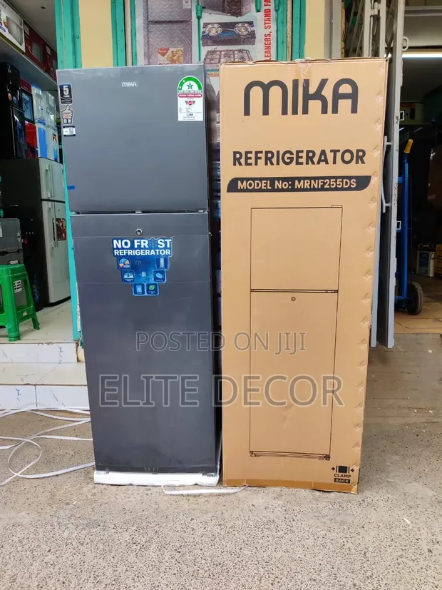 Mika 255L Double Door No Frost Refrigerator - 3D Cooling - 1