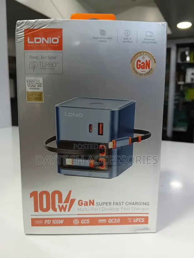 LDNIO Q16 100W GaN Desktop Fast Charger - 1