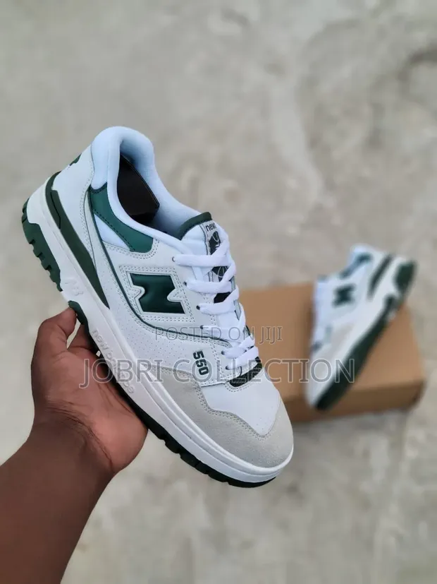 New Balance 550 Sneakers - White/Green - 1