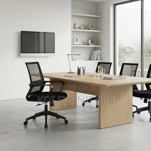 Kaptains Medium Back Office Chair - Black - 1