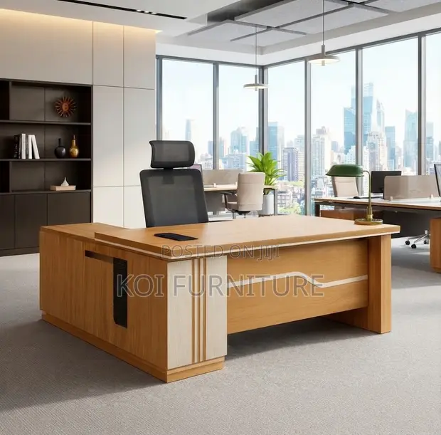 Executive Brown Office Desk 1800mm - 1