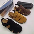 Men's Suede Closed-Toe Sandals - Breathable Summer Shoes - 2