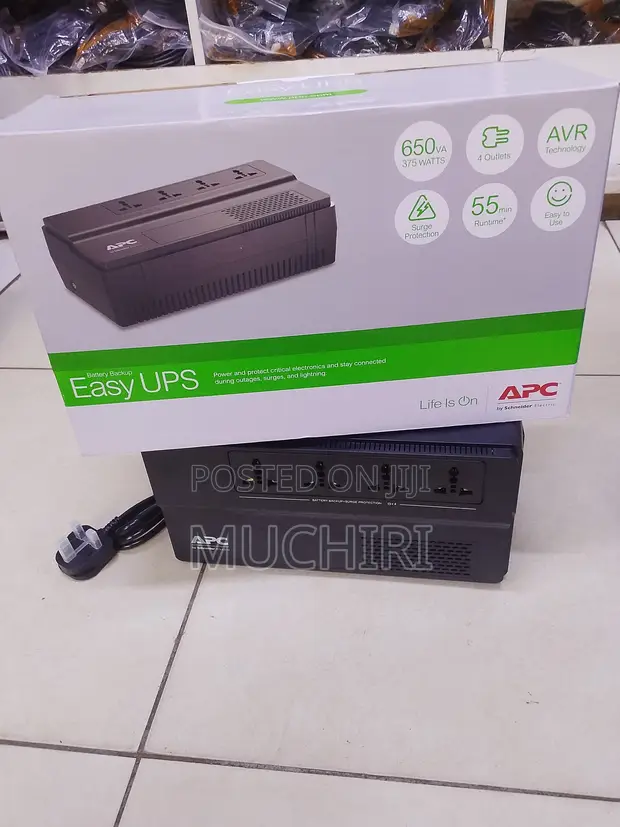APC 650VA Office Computer UPS Backup - 1