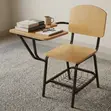 School Writing Chair with Pad - Brown - 1