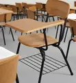 School Writing Chair with Pad - Brown - 3