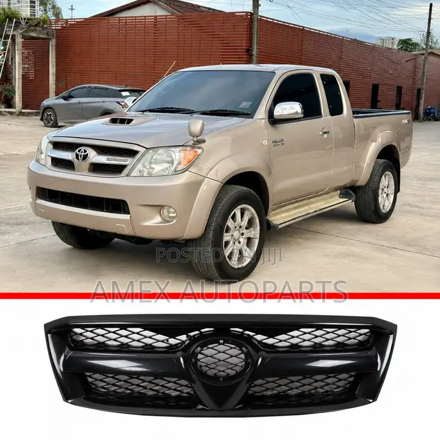 Toyota Hilux Vigo Grille 2004 Onwards Black - 1