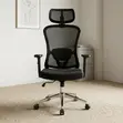 Adjustable Staff Mesh Office Chair - Black - 1