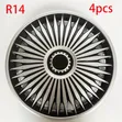 4pc 14/15" Classy Unique Plastic Wheel Caps - 3