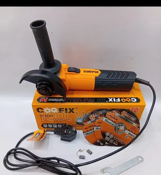 Coofix 4.5" Angle Grinder + 3 Cutting Discs - 1