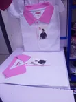 Pink & White Poloshirts Available - 1