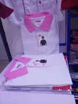 Pink & White Poloshirts Available - 2